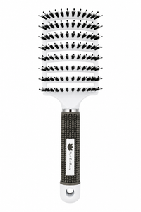 High End Beauty Boar Bristle and Nylon Curved Vented Hair Brush
