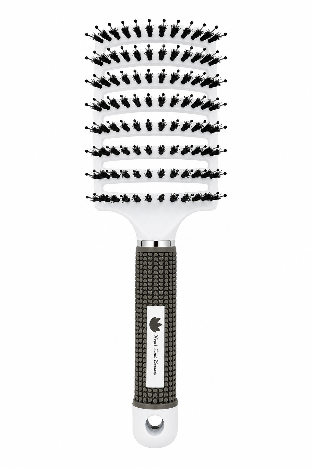 High End Beauty Boar Bristle and Nylon Curved Vented Hair Brush