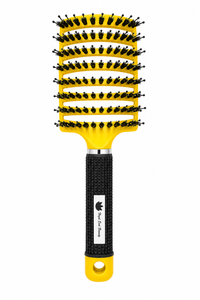 High End Beauty Boar Bristle and Nylon Curved Vented Hair Brush
