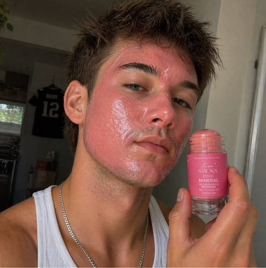 LuxeSticks Pink Mineral Clay Stick