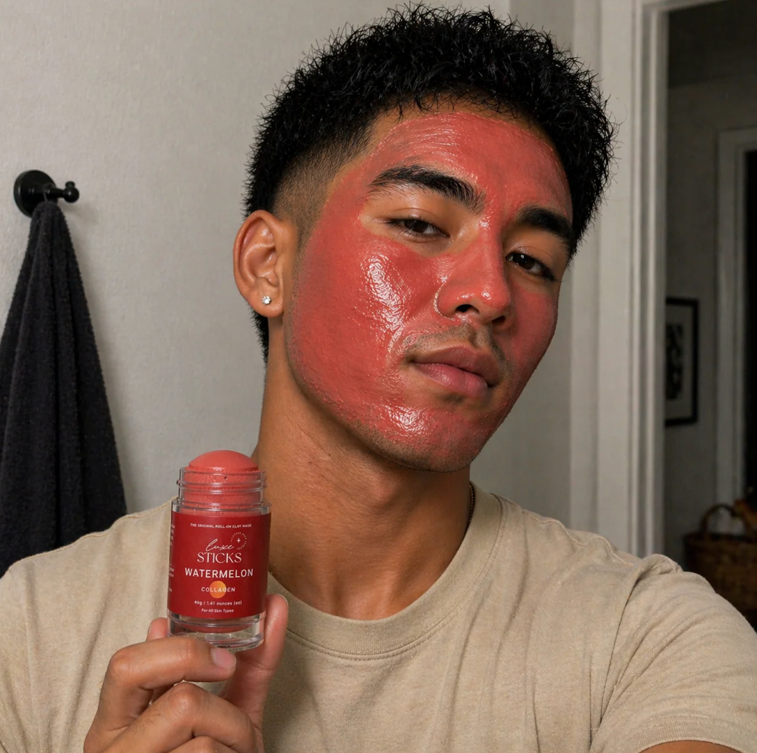 LuxeSticks Collagen/Watermelon Clay Stick