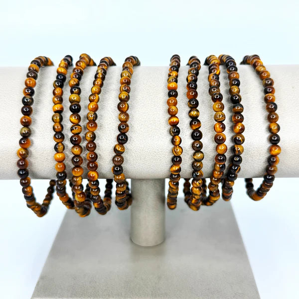 Ruby's Healing Crystals AAA Grade 4mm Beaded Bracelets