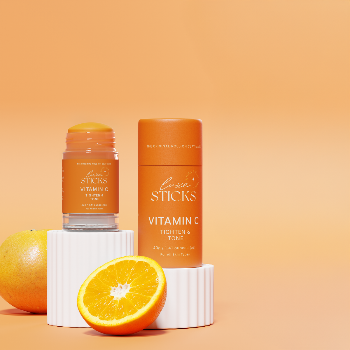 LuxeSticks Orange (vitamin C) Clay Stick