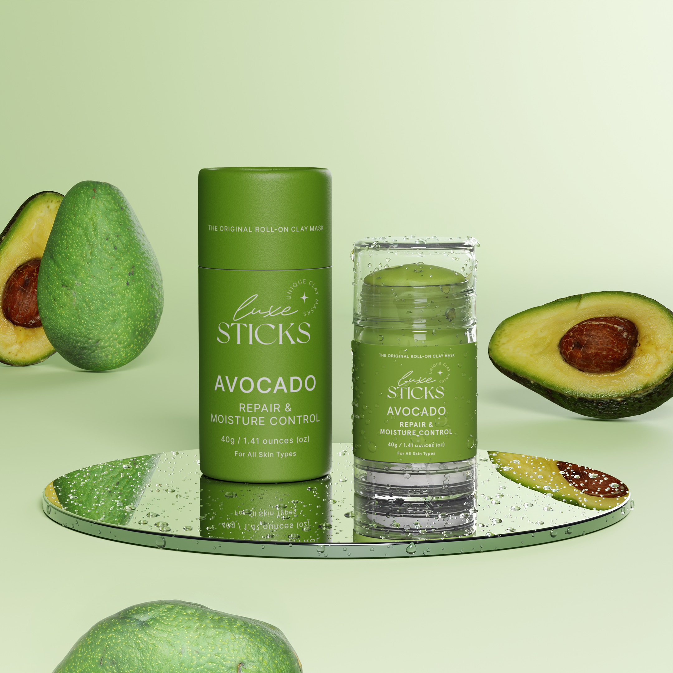 LuxeSticks Avocado Clay Stick