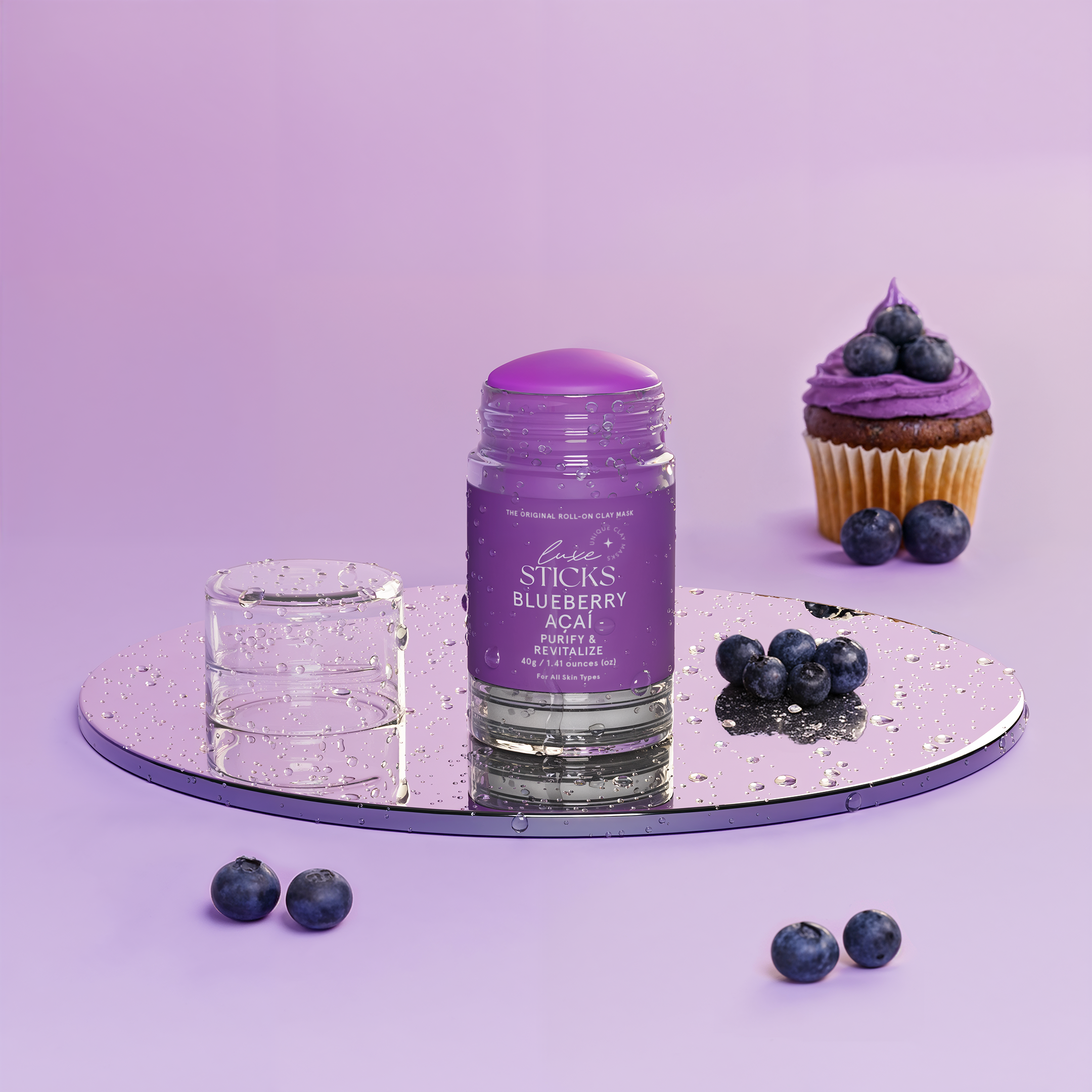 LuxeSticks Blueberry Açaí Clay Stick