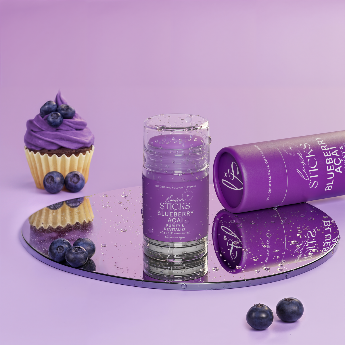 LuxeSticks Blueberry Açaí Clay Stick