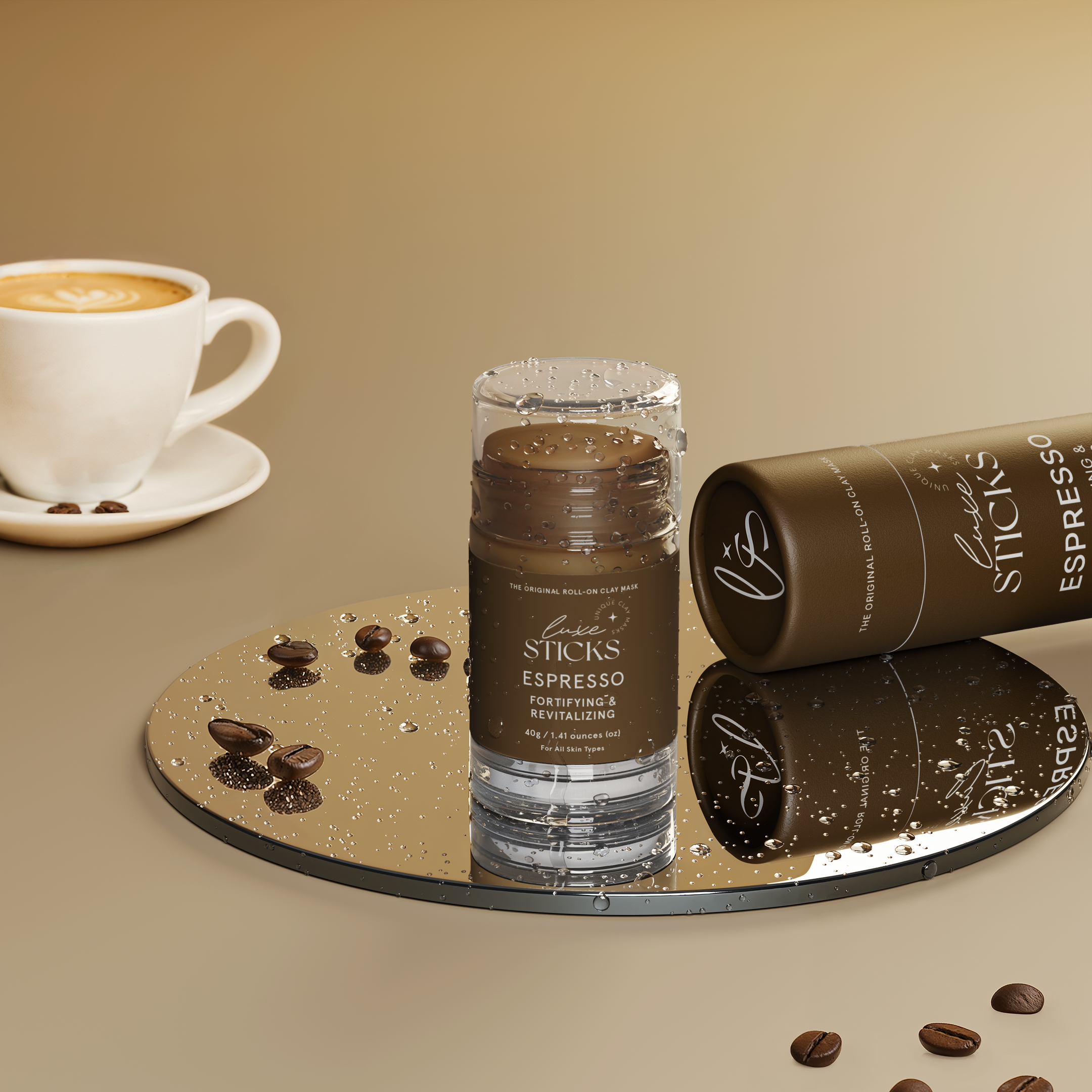 LuxeSticks Espresso Coffee Clay Stick