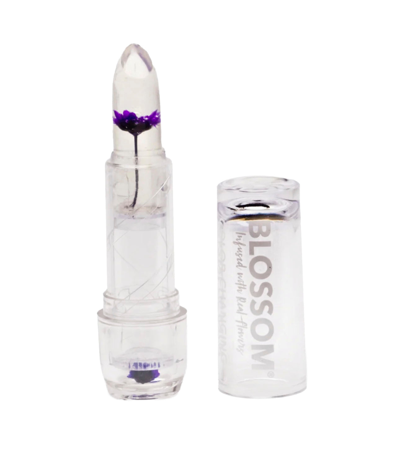 Blossom Crystal Lip Balm Purple Flower .3 oz