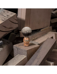 Plisson 1808 High Mountain White Olive Wood Genuine Badger Shaving Brush