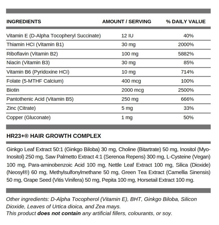 HR23+® Hair Restoration Supplement for Hair Loss <br><br><i>(Save 15% Use Code <b>HEB15</b> at Checkout!)</i>