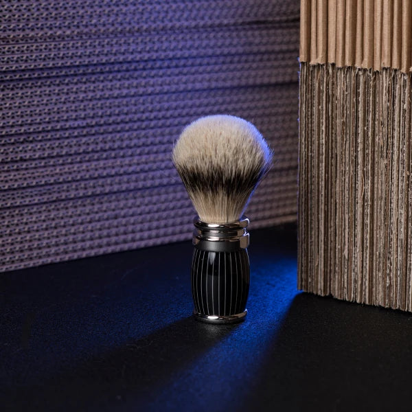 Plisson 1808 Retro Lacquer and Chrome Finish & High Mountain White Shaving Brush