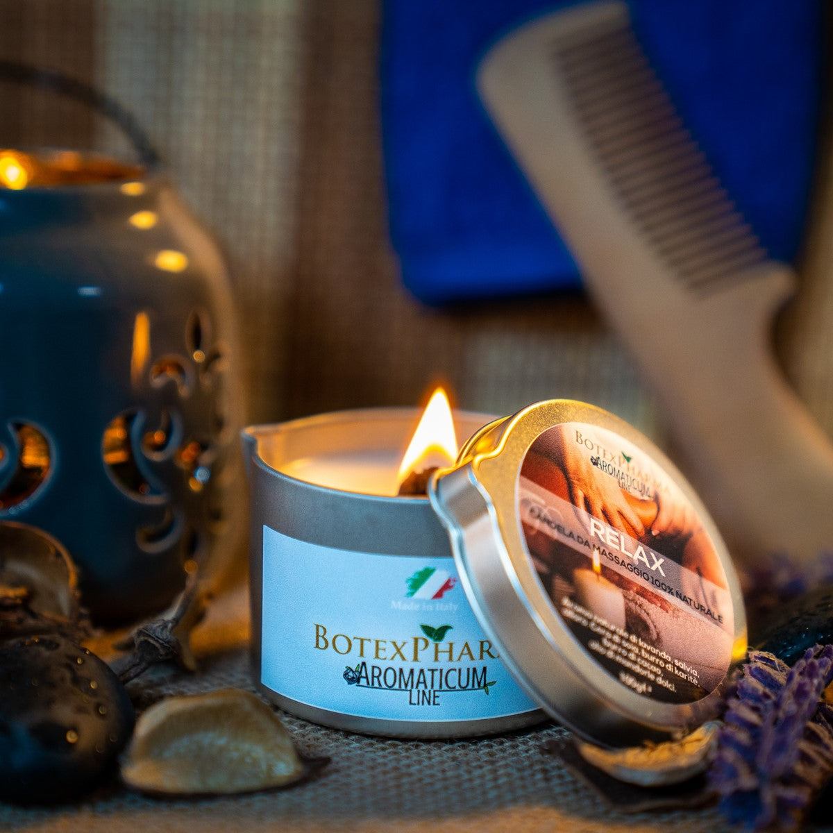 BotexPharma Massage Candle Relax Lavender, Sage and Bay Leaf Massage Candle 100 gr