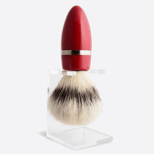 Plisson 1808 Elegance Lacquered Fibre Shaving Brush and Stand - 2 Colors