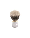 Plisson 1808 Solid Brass Pure Genuine Badger, Gold & Palladium Finish Shaving Brush
