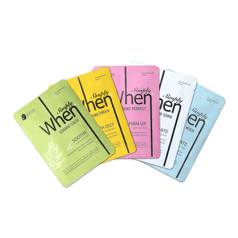 Simply When Fantastic Five Assorted Sheet Mask Set (5 PACK)