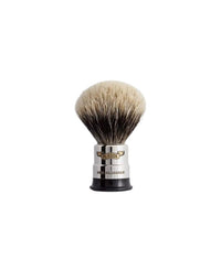 Plisson 1808 Nickeled Copper - European Grey Genuine Badger Shaving Brush
