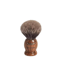 Plisson 1808 Olive Wood & European Grey Genuine Badger Shaving Brush