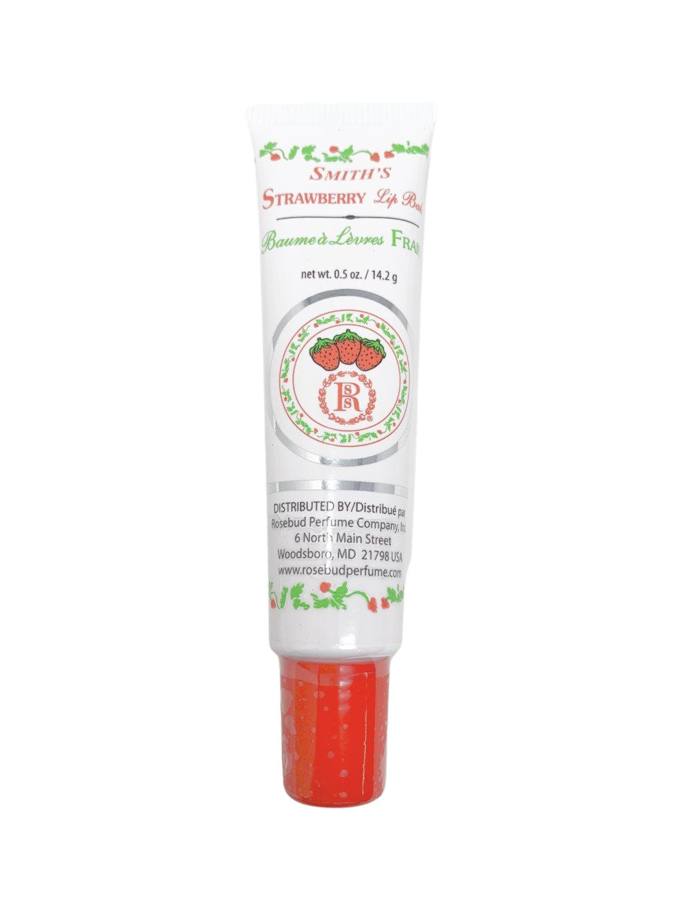 Rosebud Strawberry Lip Balm Tube
