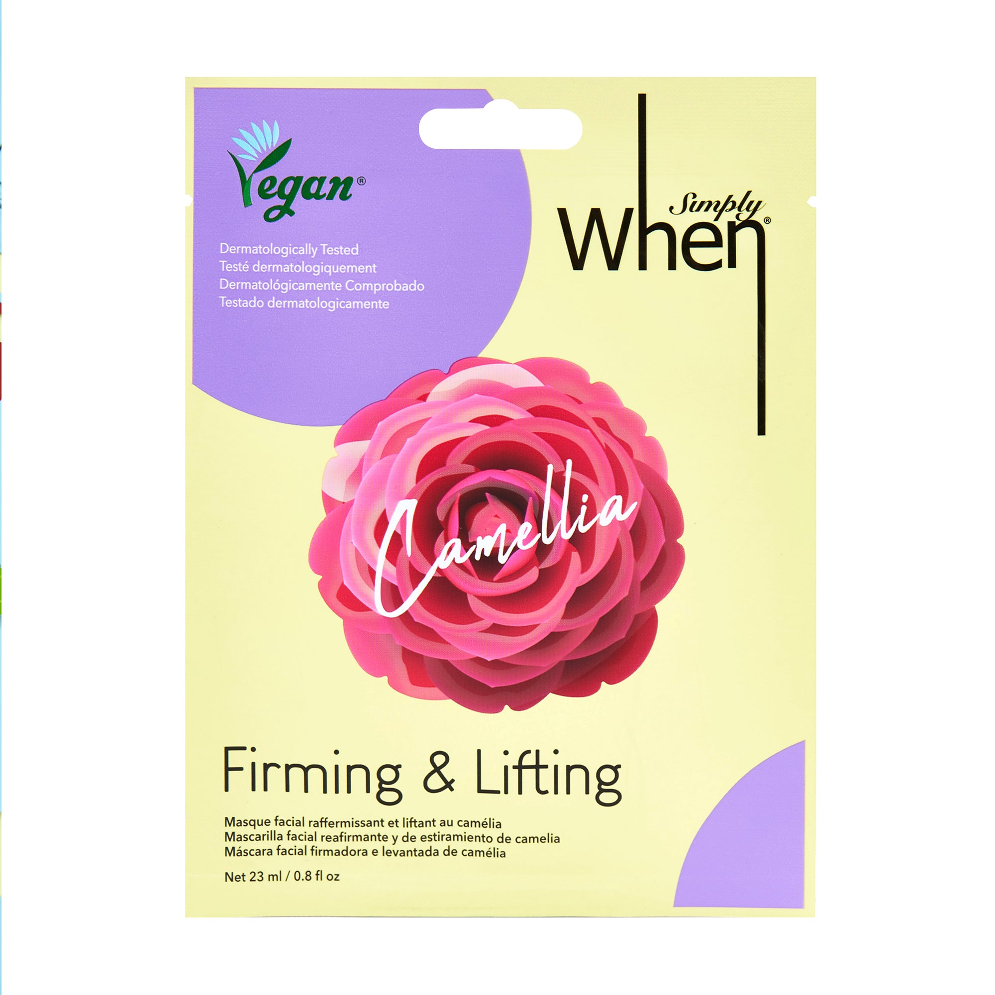Simply When Vegan Camellia Firming & Lifting Sheet Mask